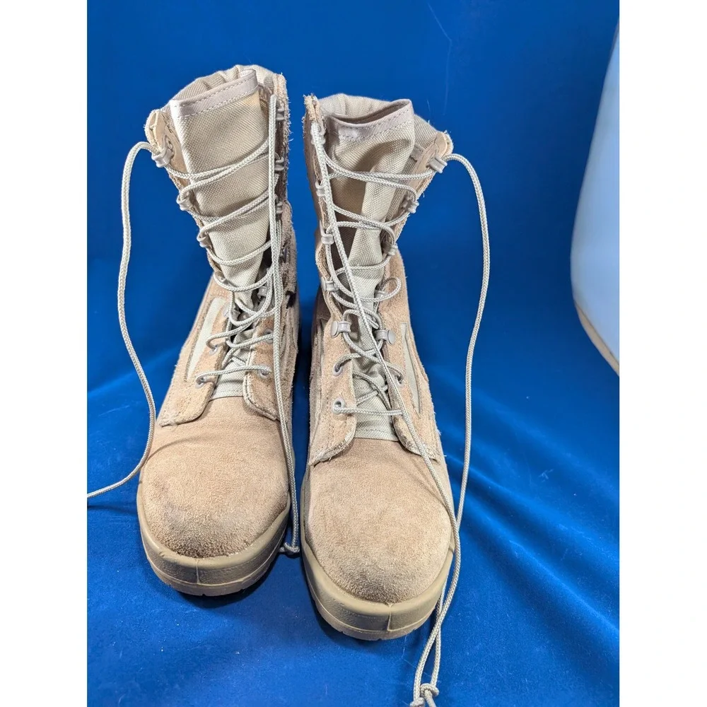 Belleville 300 DES ST Military Combat Boots Hot‎ Weather Tan Steel Toe 5.0 R